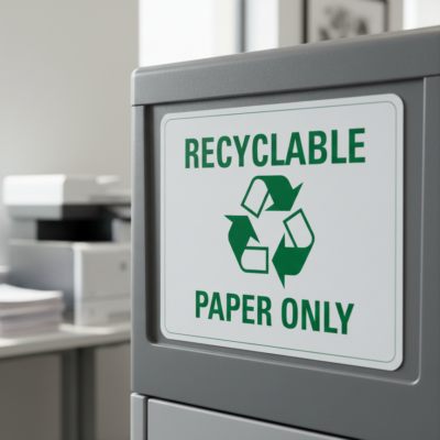 Recyclable Paper Only (W/Sym)