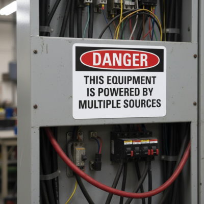 Danger This Equipment Is Powered By Multiple Sources
