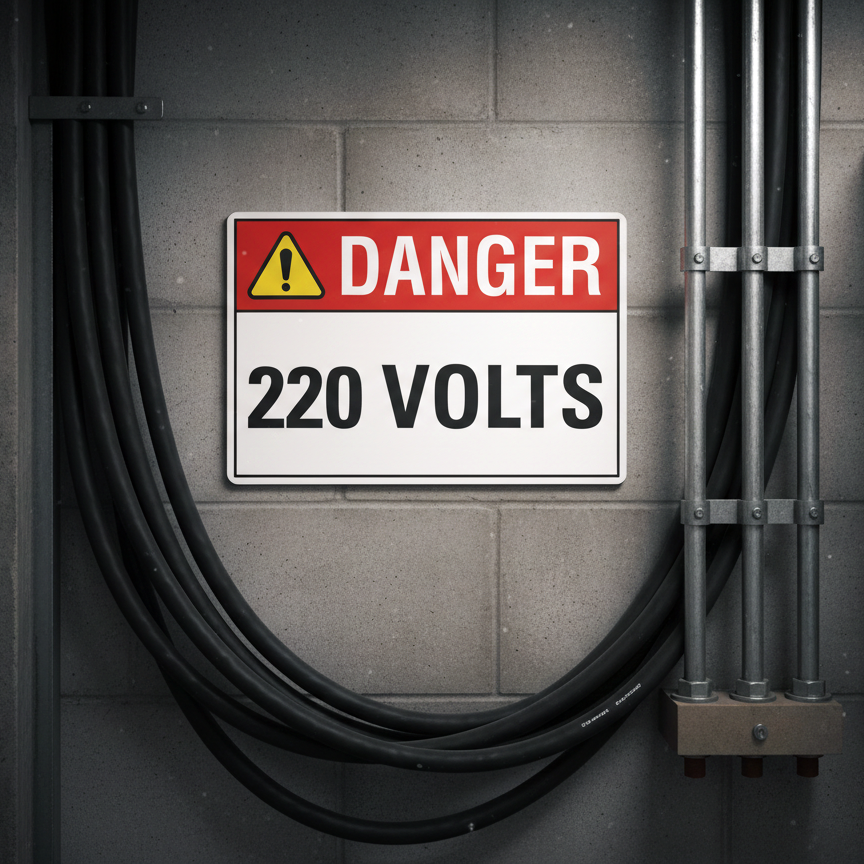 Danger (Ansi) 220 Volts - Image 2