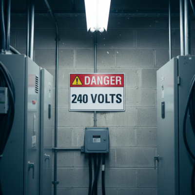 Danger (Ansi) 240 Volts