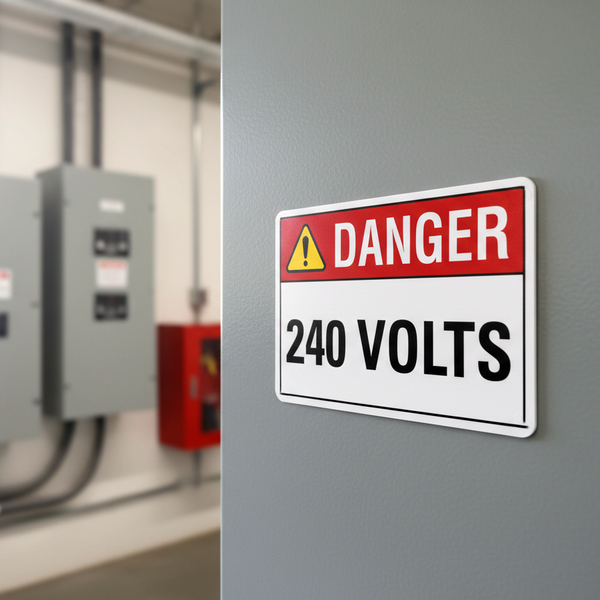 Danger (Ansi) 240 Volts - Image 2