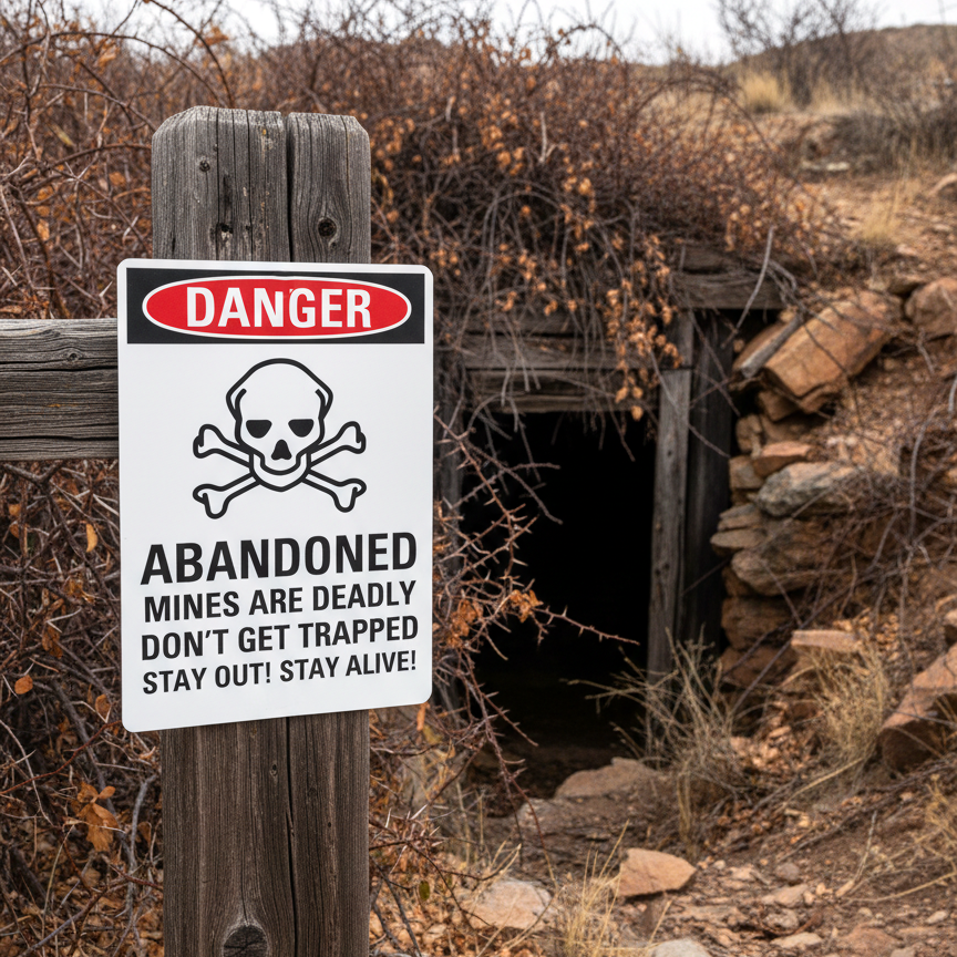 Danger Abandoned Mines Are Deadly Don't Get Trapped - Image 2