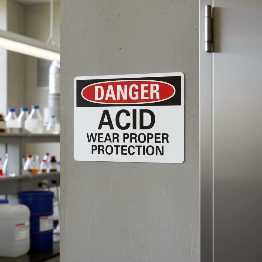 Danger Acid Wear Proper Protection - Image 2
