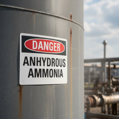 Danger Anhydrous Ammonia