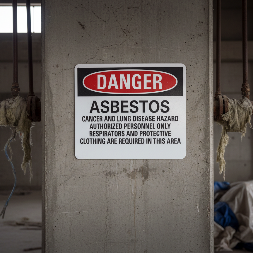 Danger Asbestos Cancer And Lung Disease Hazard - Image 2