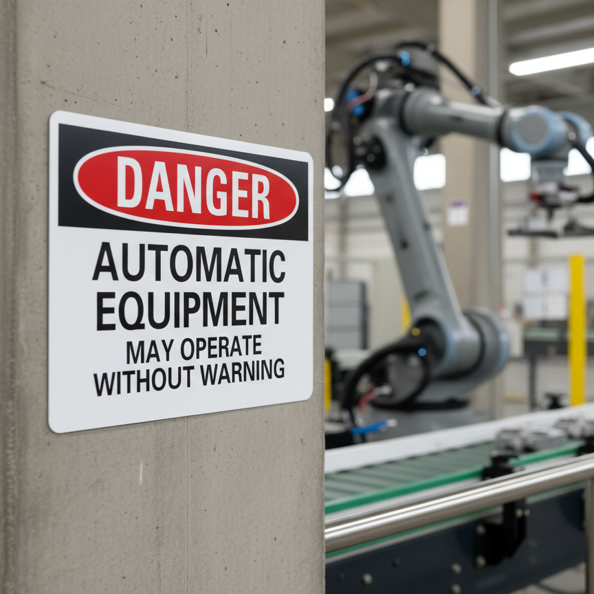 Danger Automatic Equipment May Operate Without Warning - Image 2