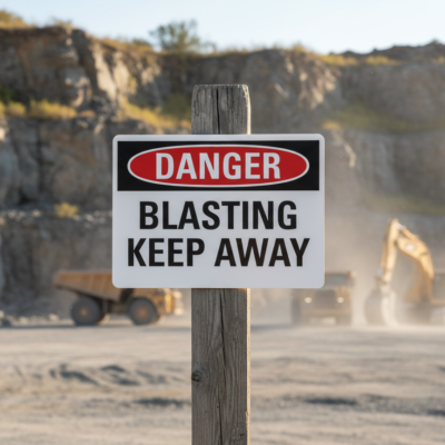 Danger Blasting Keep Away