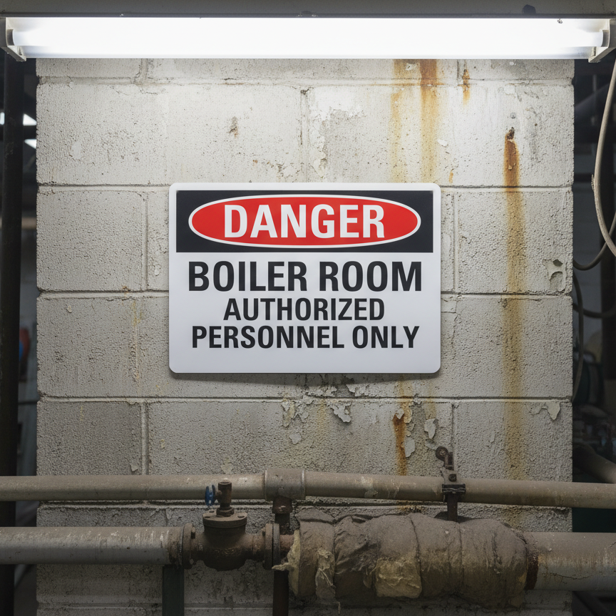 Danger Boiler Room Authorized Personnel Only - Image 2