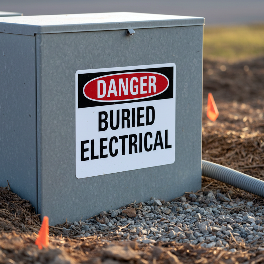 Danger Buried Electrical - Image 2