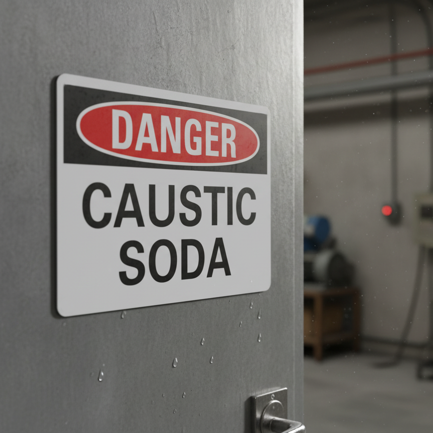 Danger Caustic Soda