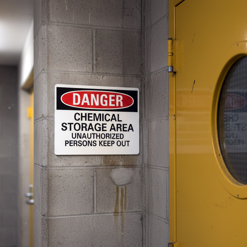 Danger Chemical Storage Area Unauthorized Persons - Image 2