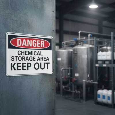 Danger Chemical Storage Keep Out