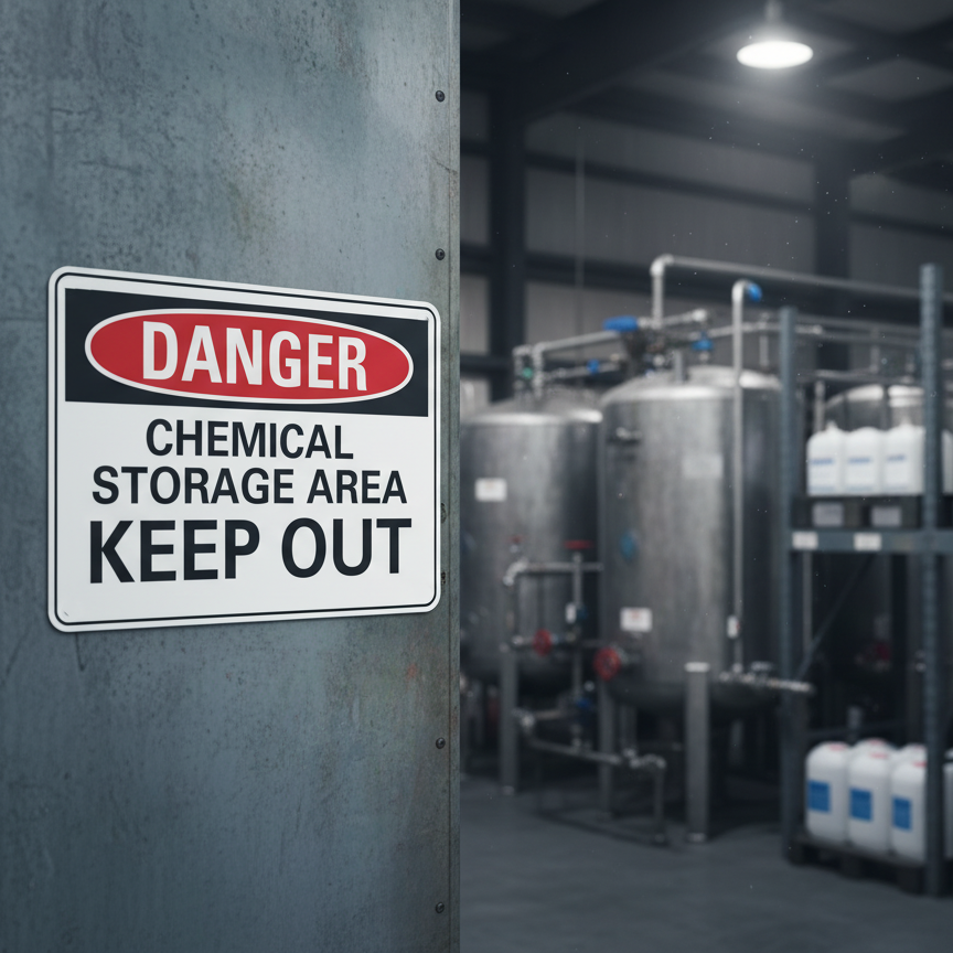 Danger Chemical Storage Keep Out