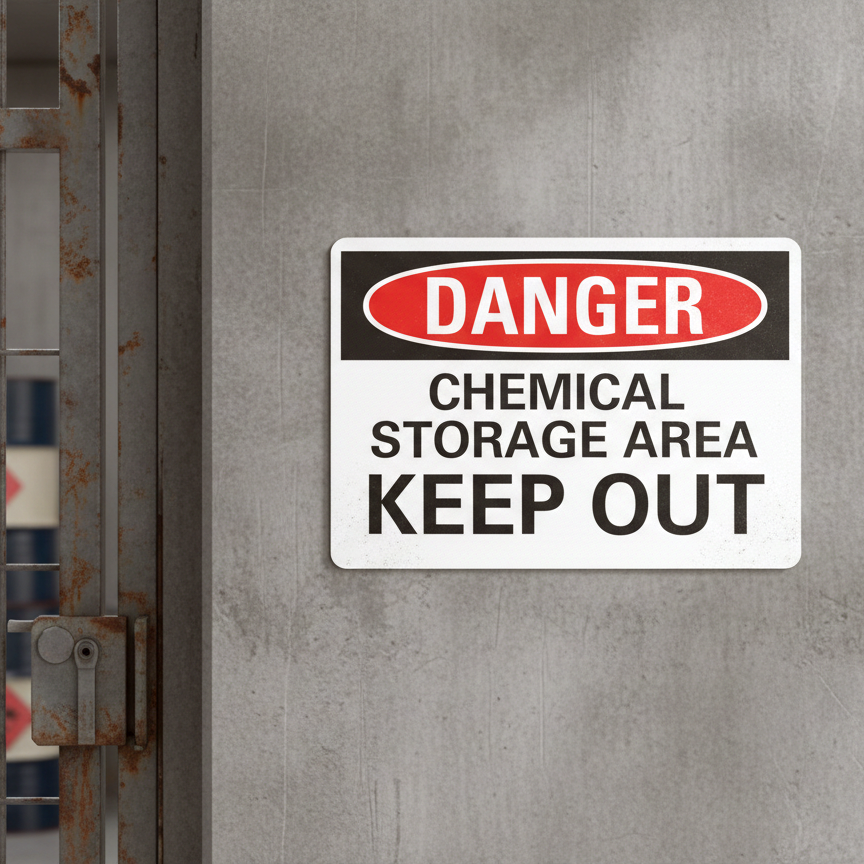 Danger Chemical Storage Keep Out - Image 2