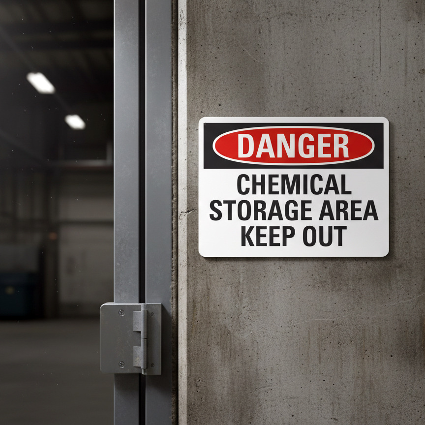 Danger Chemical Storage Area Keep Out - Image 2
