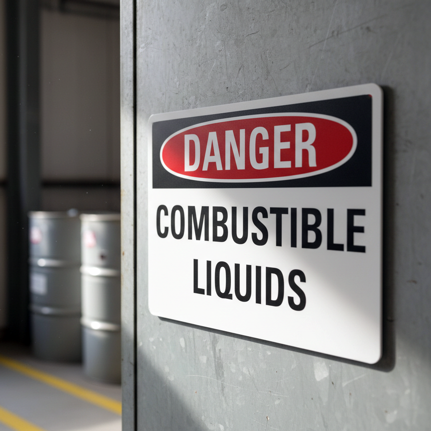 Danger Combustible Liquids - Image 2