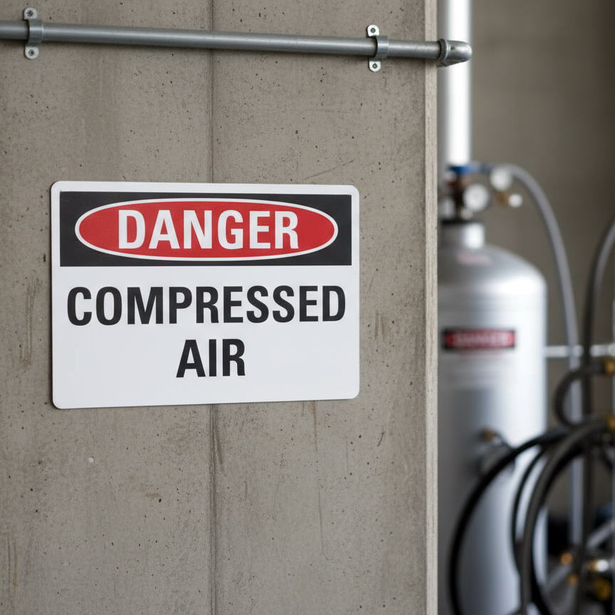 Danger Compressed Air - Image 2