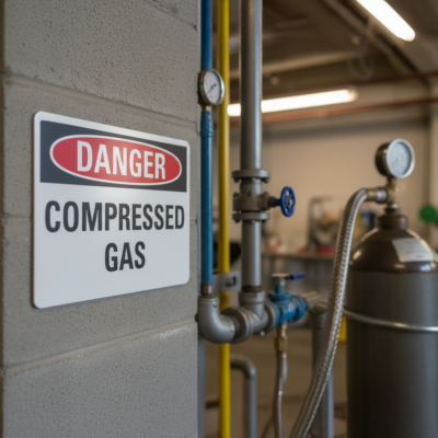 Danger Compressed Gas