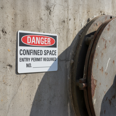 Danger Confined Space Entry Permit Required No. ___