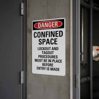 Danger Confined Space Lockout And Tagout Procedures