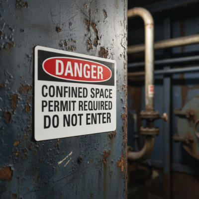 Danger Confined Space Permit Required Do Not Enter