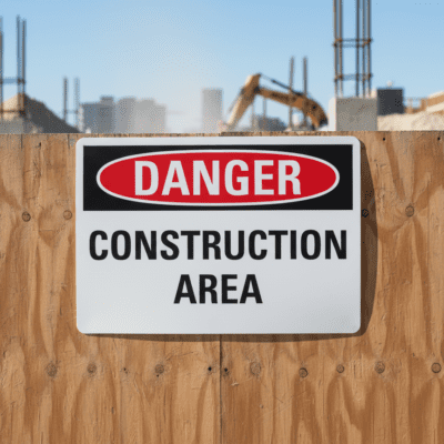 Danger Construction Area