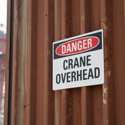 Danger Crane Overhead