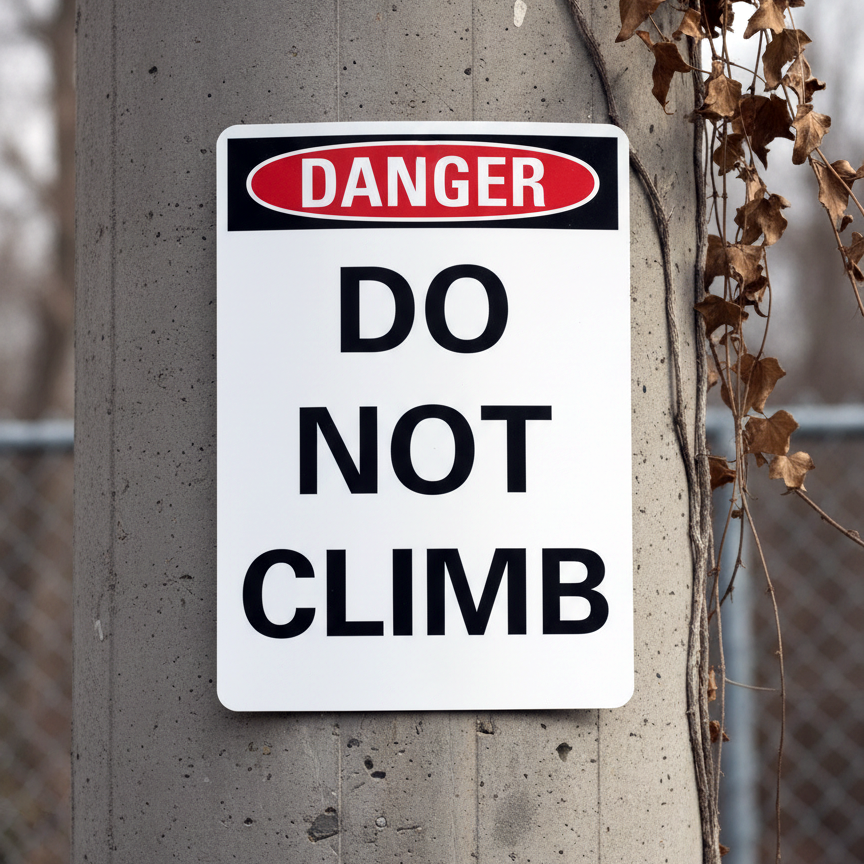 Danger Do Not Climb - Image 2