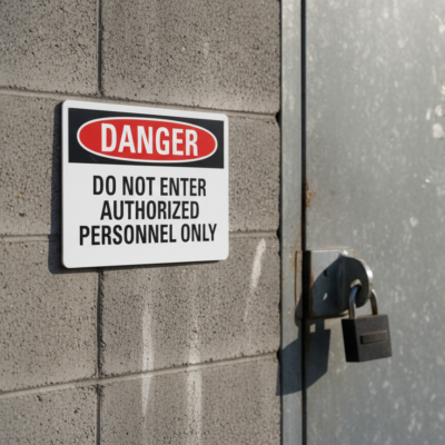 Danger Do Not Enter Authorized Personnel Only