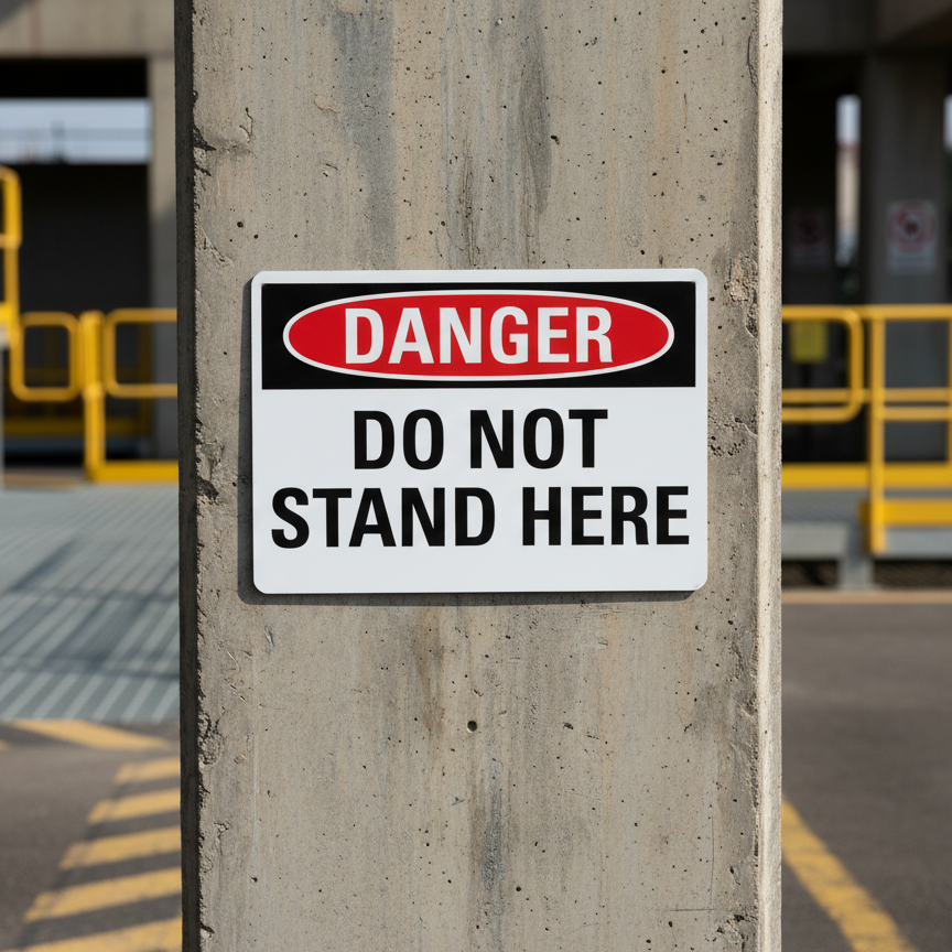 Danger Do Not Stand Here