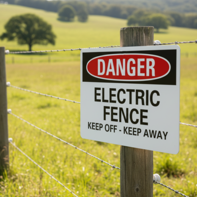 Danger Electric Fence Keep Off - Keep Away