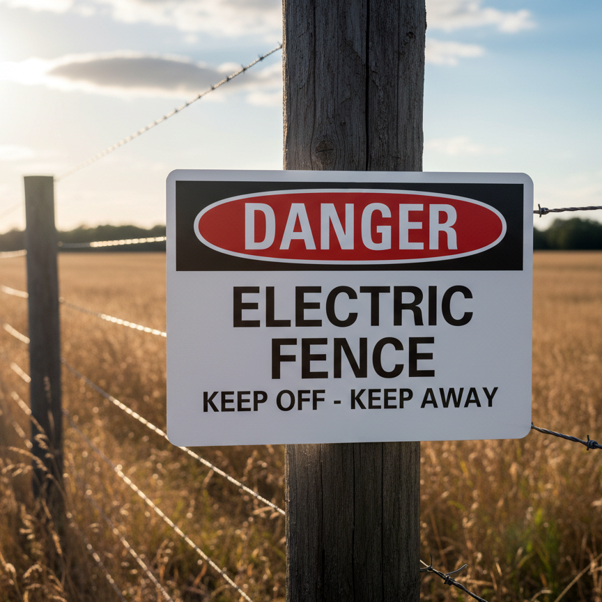 Danger Electric Fence Keep Off - Keep Away - Image 2