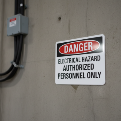 Danger Electrical Hazard Authorized Personnel Only