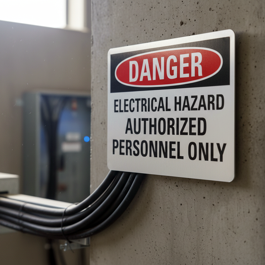 Danger Electrical Hazard Authorized Personnel Only - Image 2