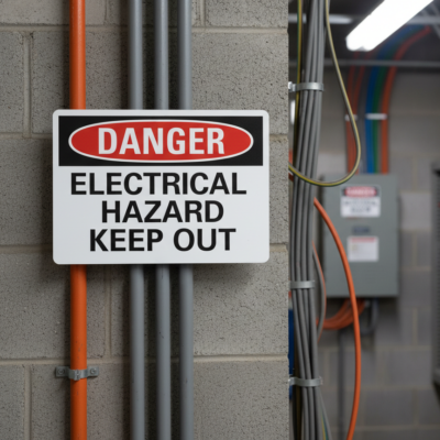 Danger Electrical Hazard Keep Out