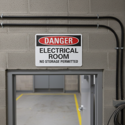 Danger Electrical Room No Storage Permitted