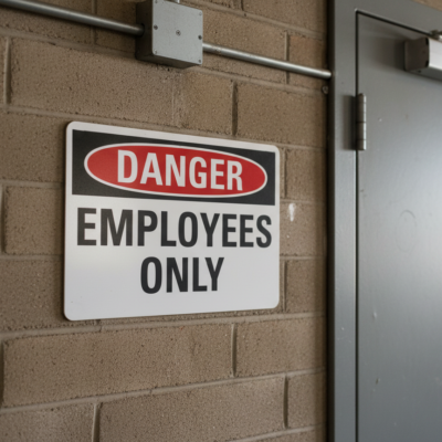 Danger Employees Only