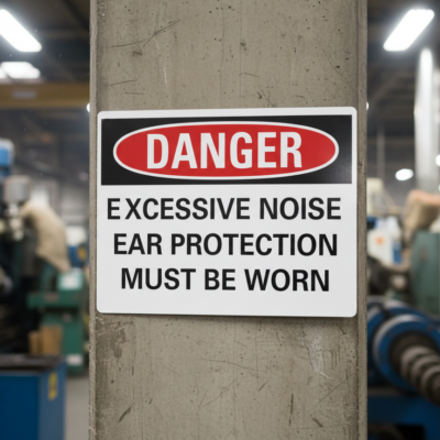 Danger Excessive Noise Ear Protection Must Be Worn