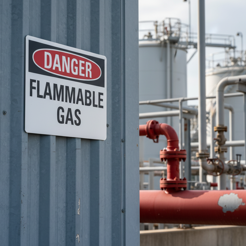 Danger Flammable Gas