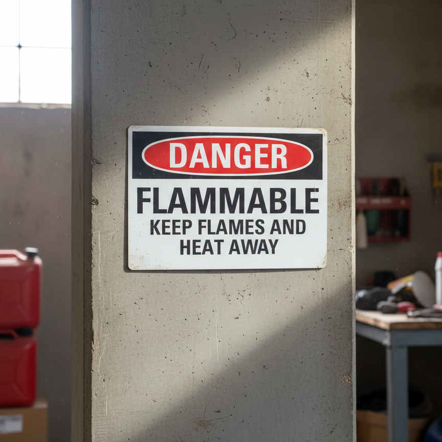 Danger Flammable Keep Flames And Heat Away - Image 2