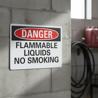 Danger Flammable Liquids No Smoking