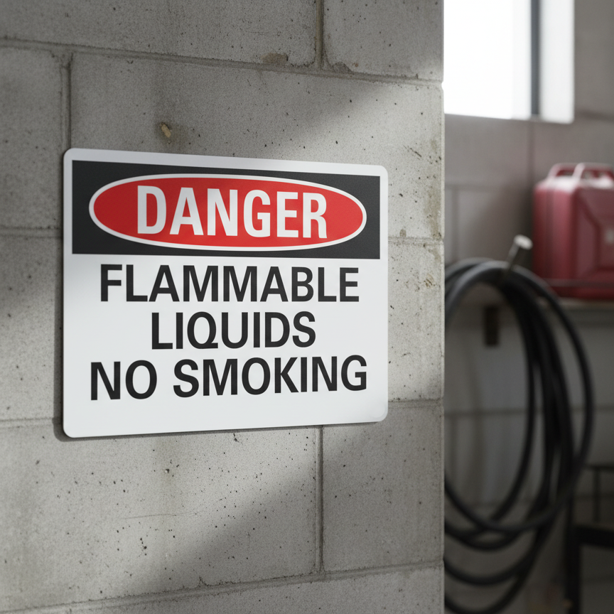 Danger Flammable Liquids No Smoking