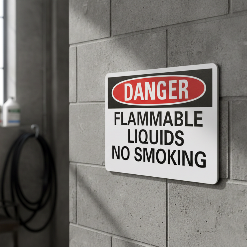 Danger Flammable Liquids No Smoking - Image 2