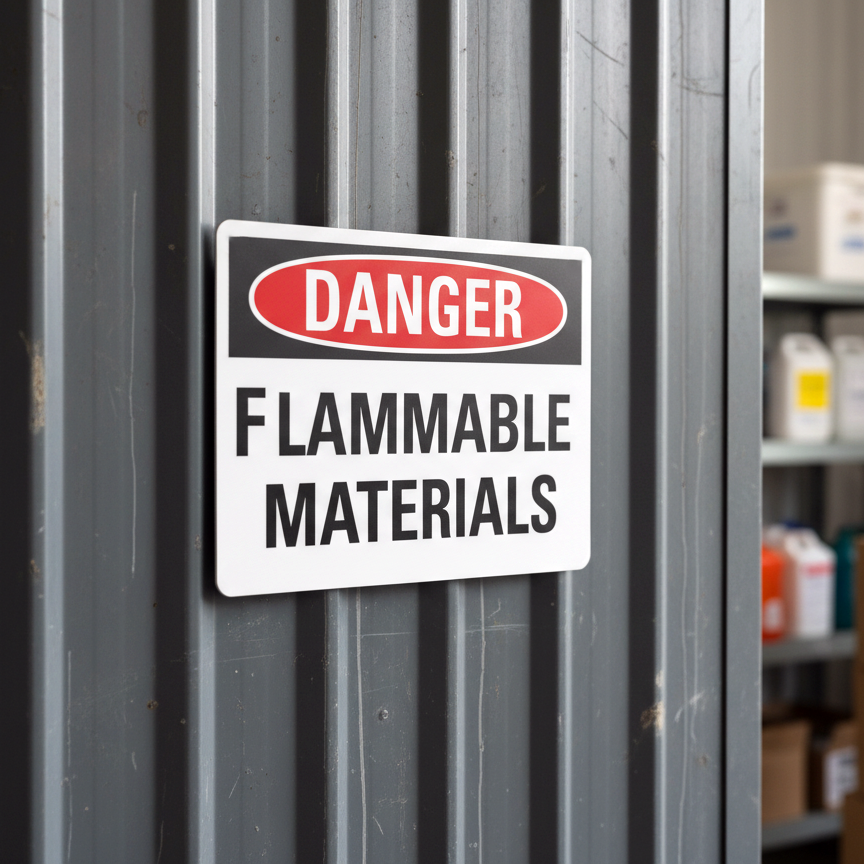 Danger Flammable Materials - Image 2
