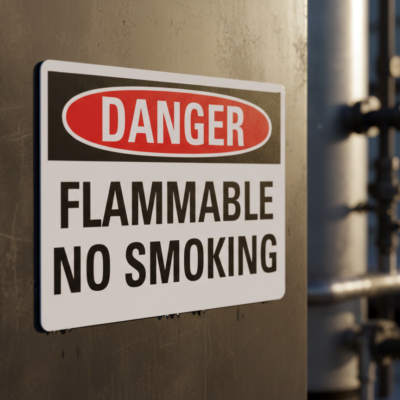 Danger Flammable No Smoking