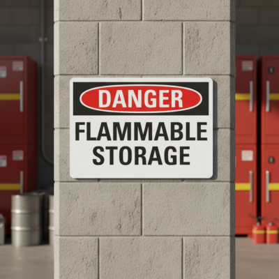 Danger Flammable Storage