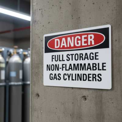 Danger Full Storagenon-Flammable Gas Cylinders