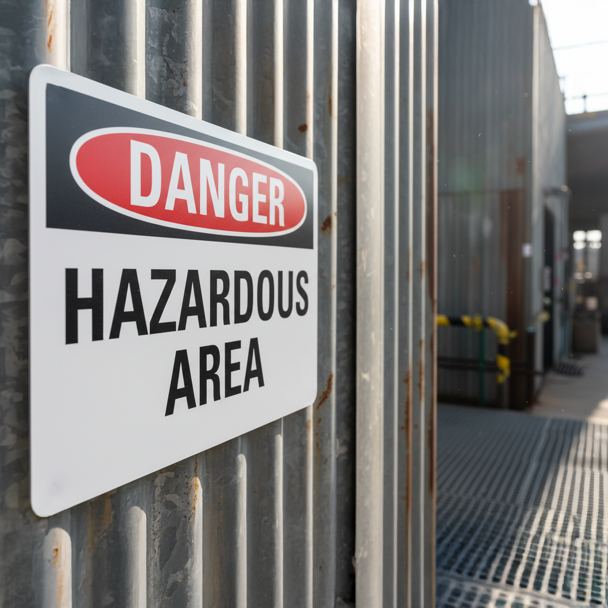 Danger Hazardous Area