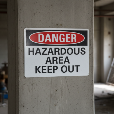 Danger Hazardous Area Keep Out