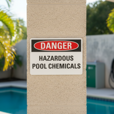 Danger Hazardous Pool Chemicals